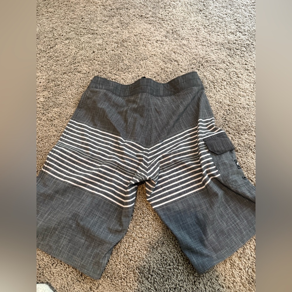 Billabong Charcoal Striped Cargo Shorts